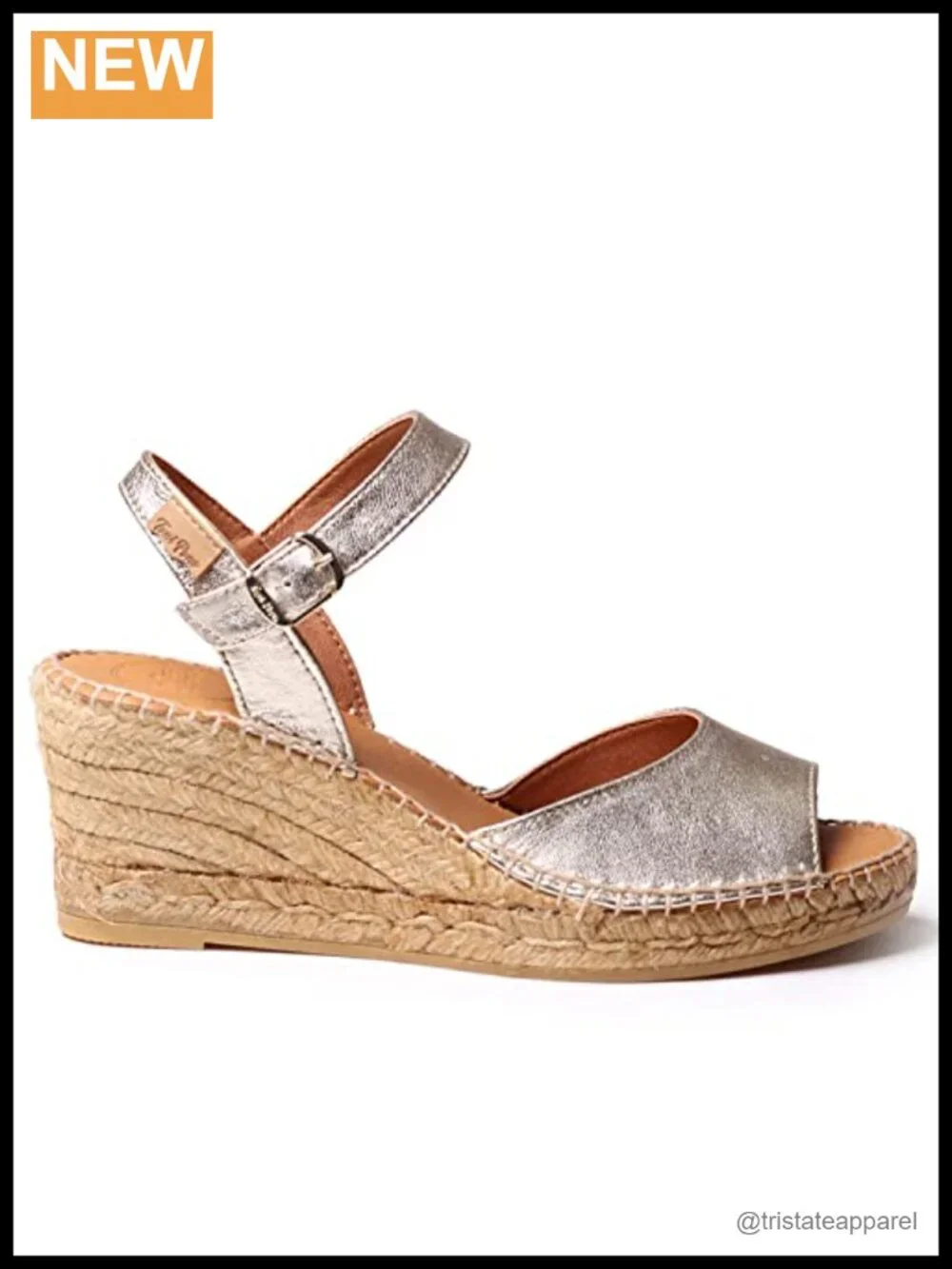 Handcrafted Leather Wedge Espadrille Sandals Ankle Strap Jute Sole